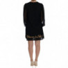 Abito a trapezio nero con paillettes San Valentino - IT38-XS