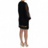Abito a trapezio nero con paillettes San Valentino - IT38-XS