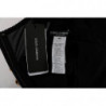 Abito a trapezio dorato elasticizzato in lana nera - IT42-M