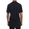 T-shirt girocollo in cotone blu - S
