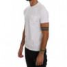 T-shirt girocollo in cotone bianco - XXL