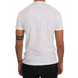 T-shirt girocollo in cotone bianco - XXL