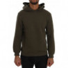 Maglione di cotone con cappuccio pullover verde - L