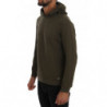 Maglione di cotone con cappuccio pullover verde - L