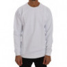 Maglione girocollo in cotone bianco - XL
