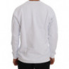 Maglione girocollo in cotone bianco - XL