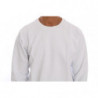 Maglione girocollo in cotone bianco - XL