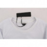 Maglione girocollo in cotone bianco - XL