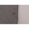 Maglione di cotone con cappuccio pullover grigio - L