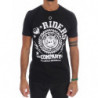 T-shirt girocollo RIDERS in cotone nero - S