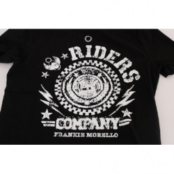 T-shirt girocollo RIDERS in cotone nero - S