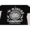 T-shirt girocollo RIDERS in cotone nero - S
