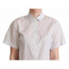 Camicia camicetta con colletto a pois bianco nero - IT44-L