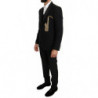 Abito slim fit per sassofono in lana nera e seta - IT46 - S