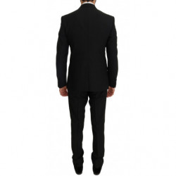 Abito slim fit per sassofono in lana nera e seta - IT46 - S