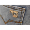 Jeans slim fit elasticizzati strappati con lavaggio blu - W26