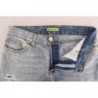 Jeans slim fit elasticizzati strappati con lavaggio blu - W26