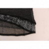 T-shirt a maniche lunghe con top in pizzo di lana grigia - IT44 - M