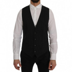 Gilet a righe in cotone nero STAFF - IT50 - L