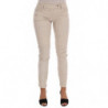 Pantaloni skinny in velluto a coste jeans slim beige - IT44-L