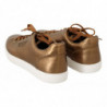 Scarpe da ginnastica casual da uomo in pelle dorata - EU39/US6