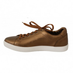 Scarpe da ginnastica casual da uomo in pelle dorata - EU39/US6