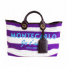 Borsa da spiaggia Montecarlo a righe - nan