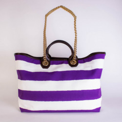Borsa da spiaggia Montecarlo a righe - nan