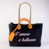 Borsa a mano maxi 'L'Amore è bellezza' - WOMEN