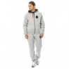 Felpa con cappuccio in cotone grigio - 4XL