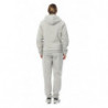Felpa con cappuccio in cotone grigio - 4XL