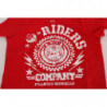 T-shirt girocollo RIDERS in cotone rosso - M