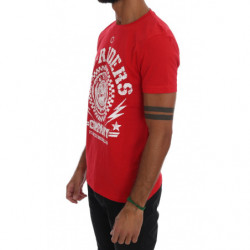 T-shirt girocollo RIDERS in cotone rosso - S