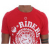 T-shirt girocollo RIDERS in cotone rosso - S