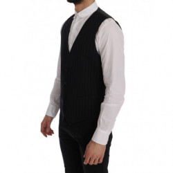 Gilet a righe in cotone nero STAFF - IT52 - XL