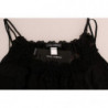 Abito chemise in pizzo di seta nero - IT1 - XS