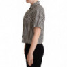 Camicia Fantasia Nera Bianca - IT40-S