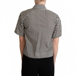Camicia Fantasia Nera Bianca - IT40-S