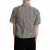 Camicia Fantasia Nera Bianca - IT40-S