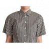 Camicia Fantasia Nera Bianca - IT40-S