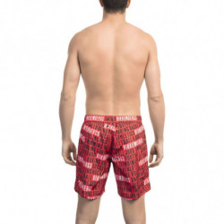 Costume da bagno in poliestere rosso - XXL