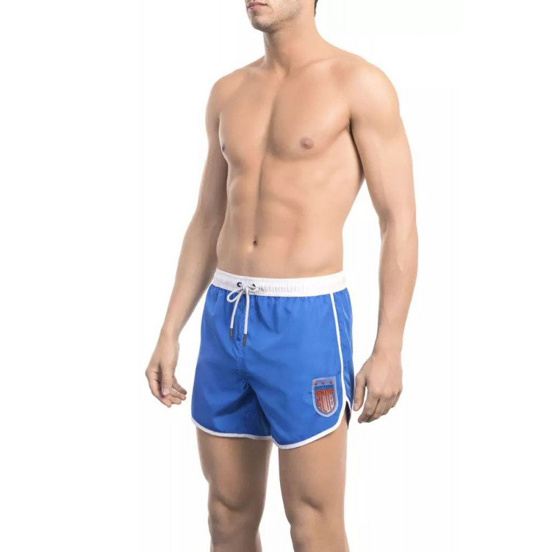 Costume da bagno in poliestere blu - L
