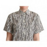 Camicia in camicetta con colletto floreale bianco - IT44-L