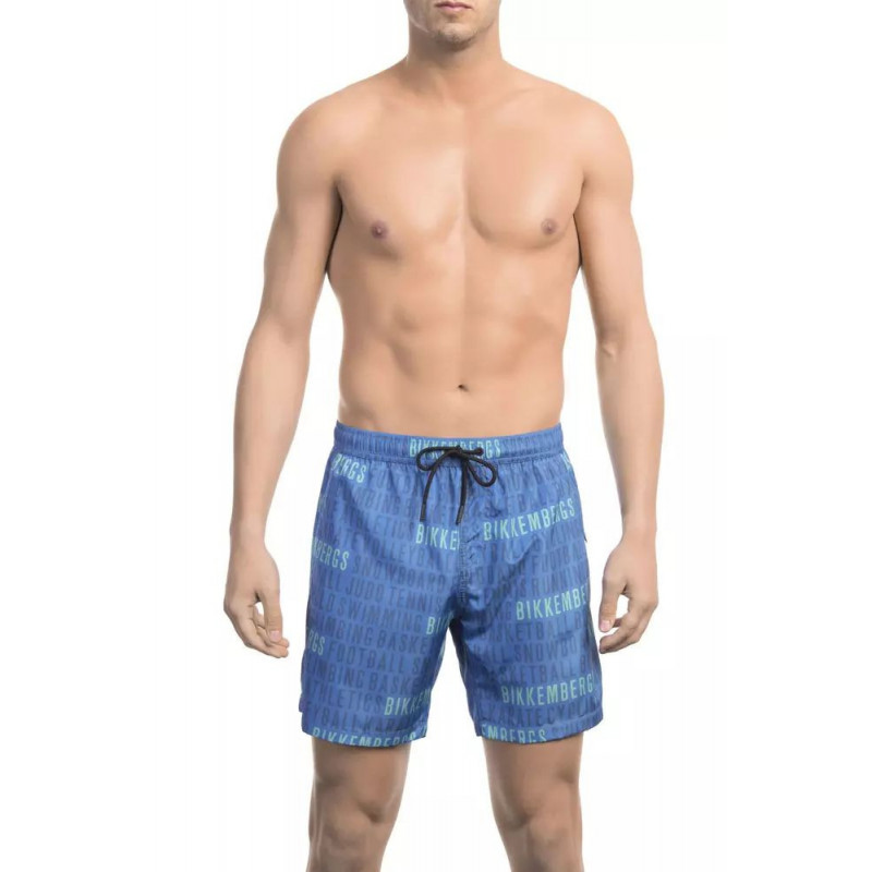 Costume da bagno in poliestere blu - XL