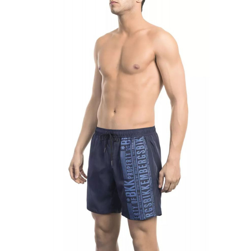 Costume da bagno in poliestere blu - L