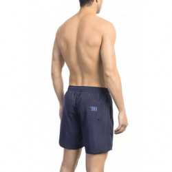 Costume da bagno in poliestere blu - L