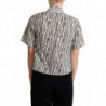 Camicia in camicetta con colletto floreale bianco - IT46-XL