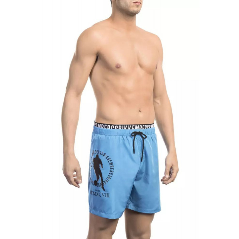 Costume da bagno in poliestere azzurro - M
