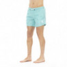 Costume da bagno in poliestere azzurro - S