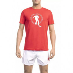 Maglietta in cotone rosso - XL